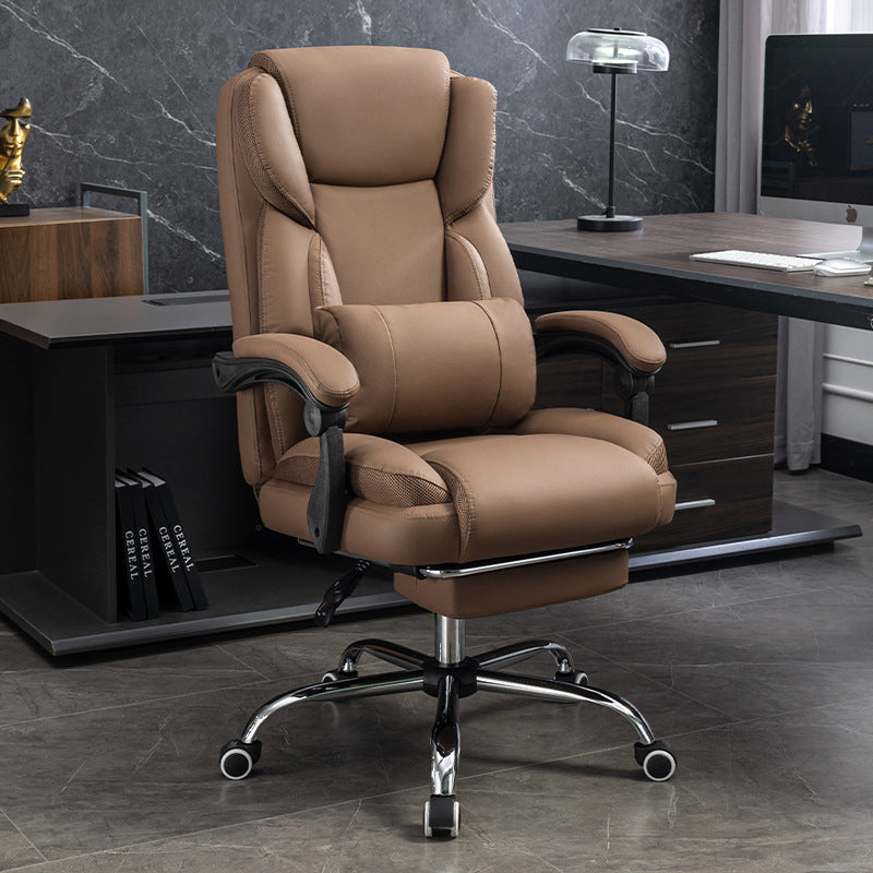 Leather Steel Desk Chair