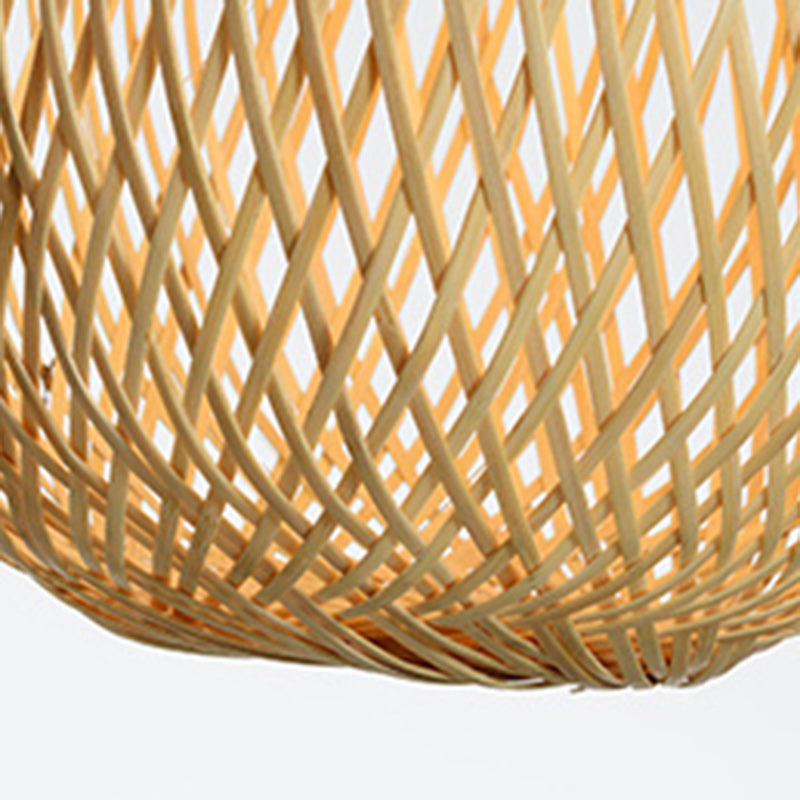 Japanese Bamboo Woven Lucky Bag Chandelier