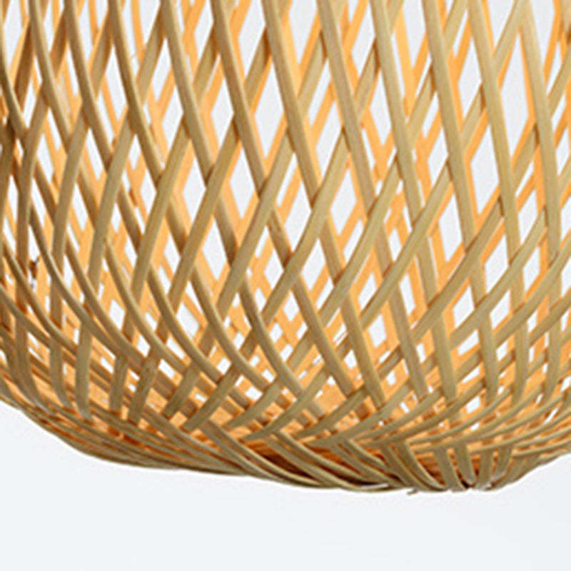 Japanese Bamboo Woven Lucky Bag Chandelier