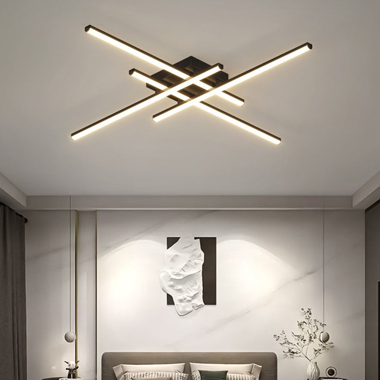 Scandinavian Aluminum Long Strip Ceiling Light