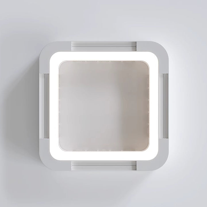 Modern Acrylic Square LED Fan Chandelier