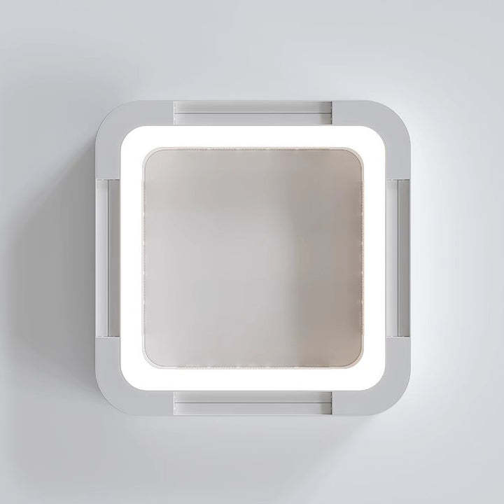 Modern Acrylic Square LED Fan Chandelier