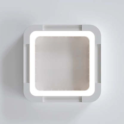 Modern Acrylic Square LED Fan Chandelier