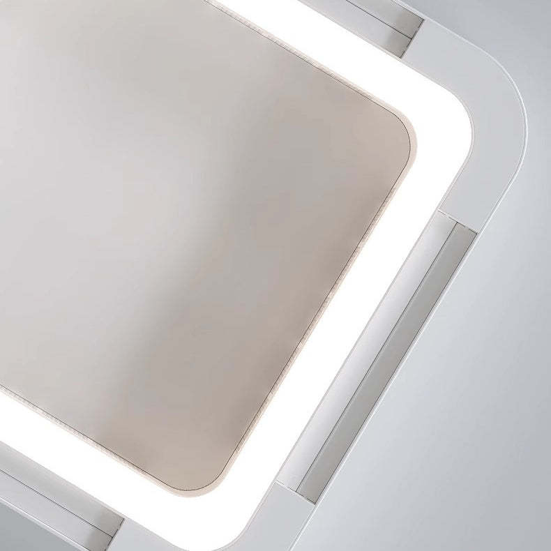 Modern Acrylic Square LED Fan Chandelier