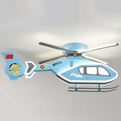 Modern Iron Acrylic Helicopter Kids Ceiling Light