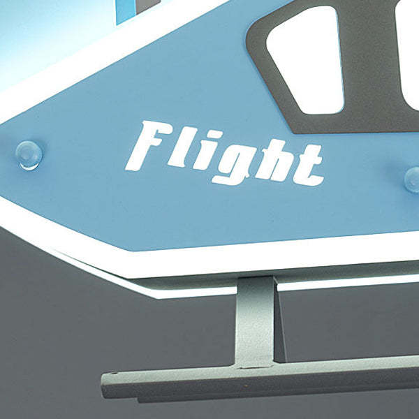 Modern Iron Acrylic Helicopter Kids Ceiling Light