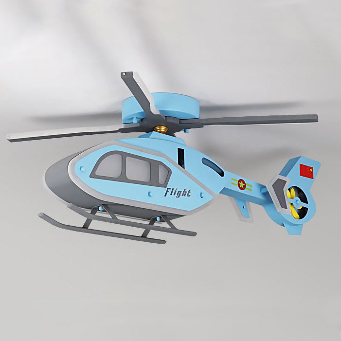 Modern Iron Acrylic Helicopter Kids Ceiling Light