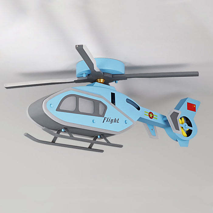 Modern Iron Acrylic Helicopter Kids Ceiling Light