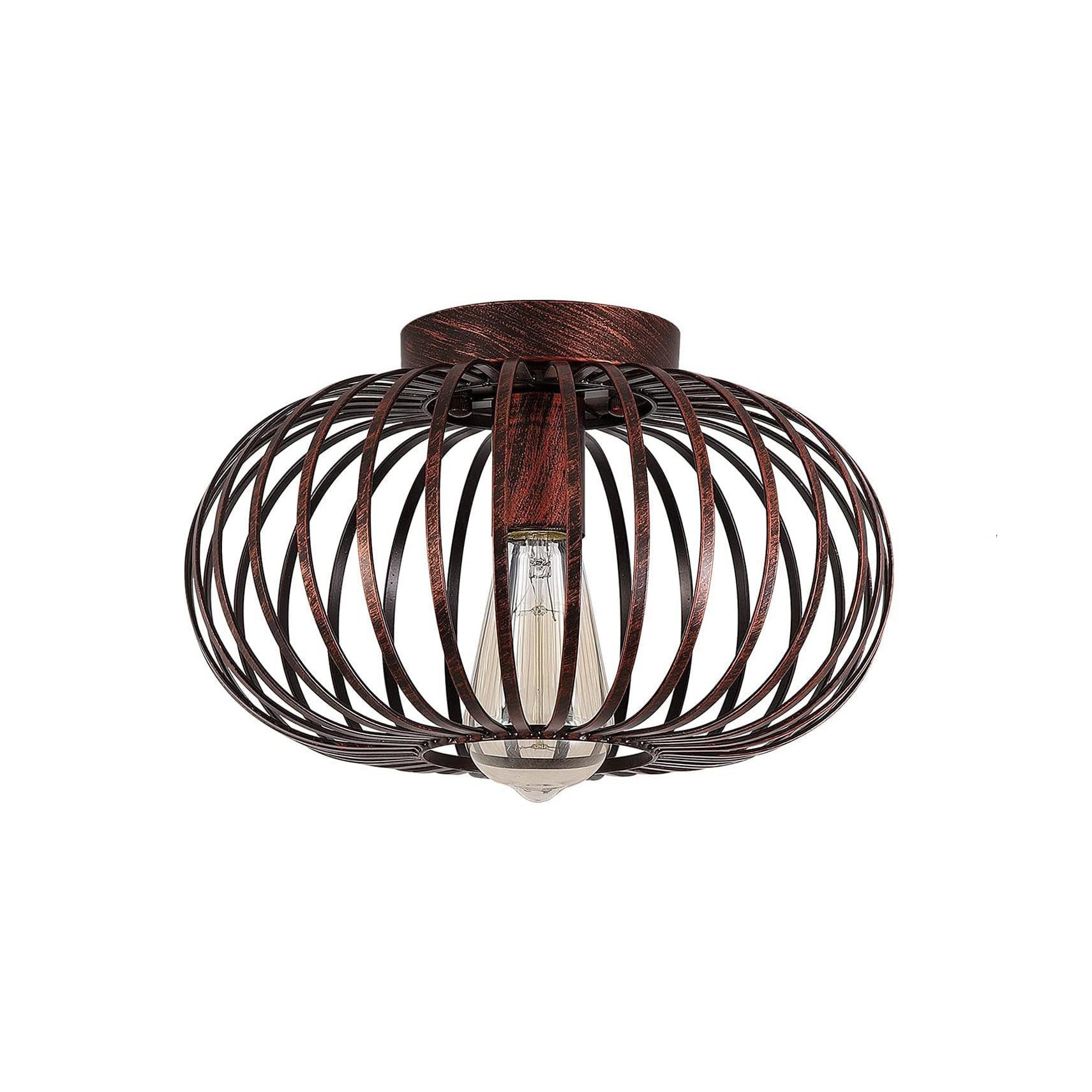 Minimalist Iron Oval Lantern Ceiling Light