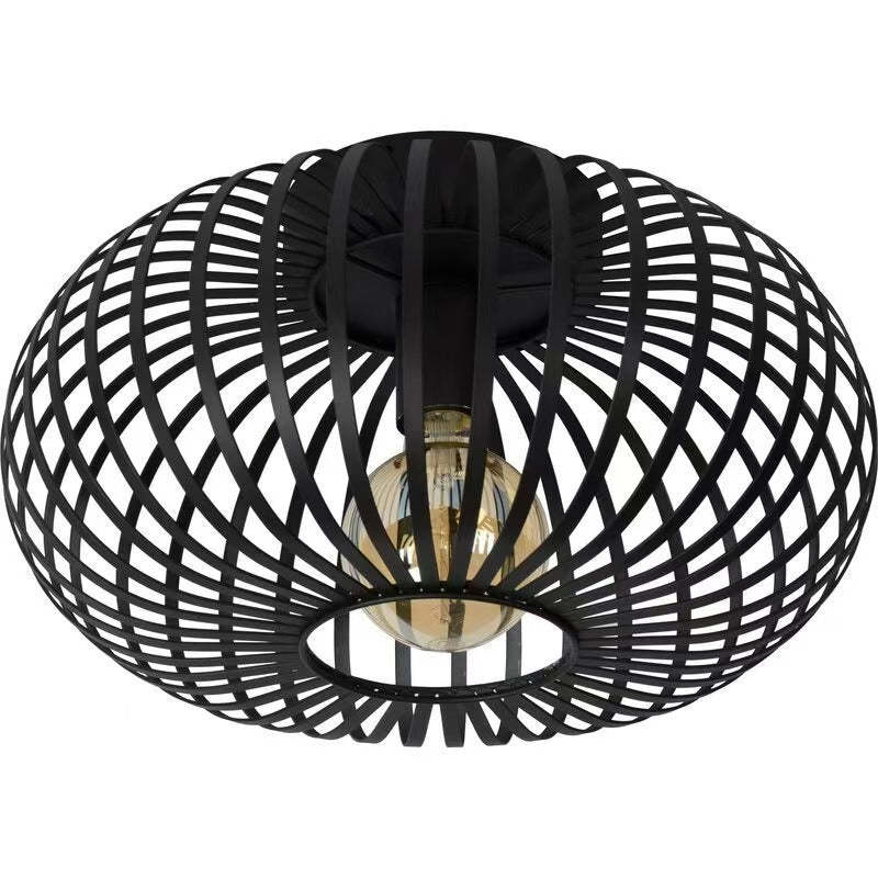 Minimalist Iron Oval Lantern Ceiling Light