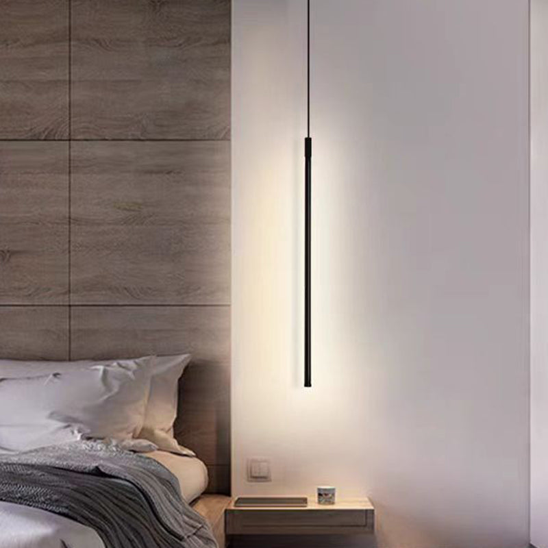 Minimalist Aluminum Silicone Cylinder LED Pendant Light — Warm Light(3000K) / 110V-120V For US/CA