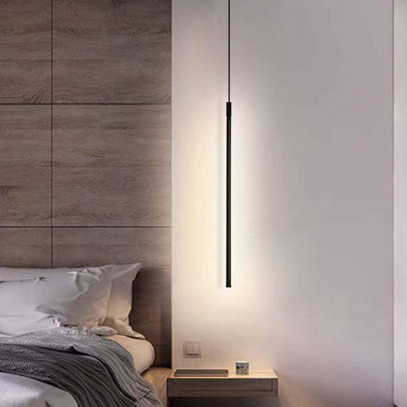 Minimalist Aluminum Silicone Cylinder LED Pendant Light — Warm Light(3000K) / 110V-120V For US/CA