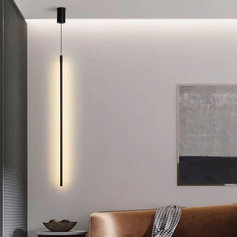 Minimalist Aluminum Silicone Cylinder LED Pendant Light — Neutral Light (4000K) / 220V-240V For UK/AU