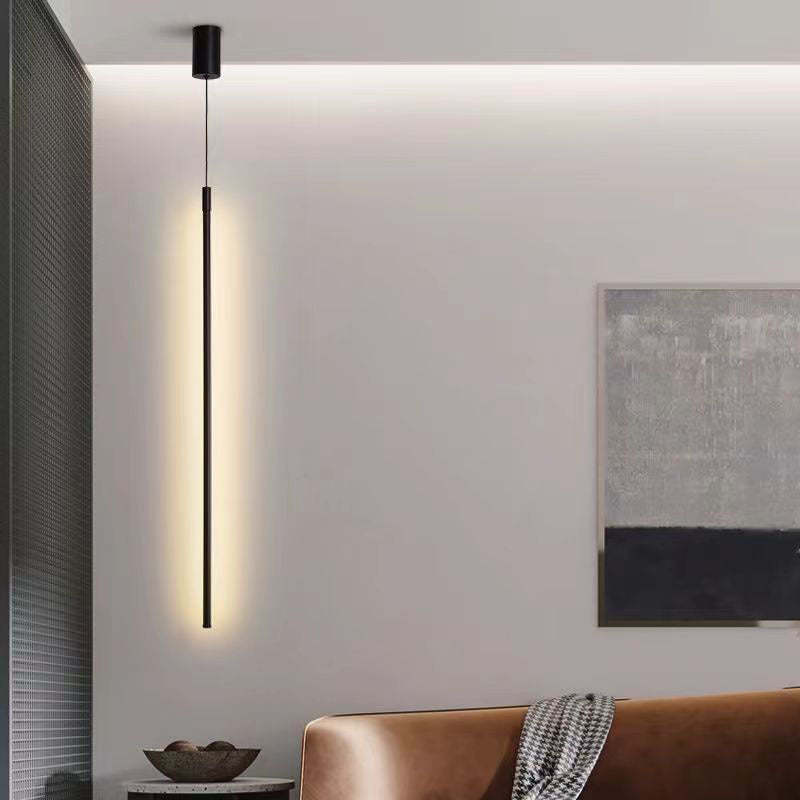 Minimalist Aluminum Silicone Cylinder LED Pendant Light — Neutral Light (4000K) / 220V-240V For UK/AU