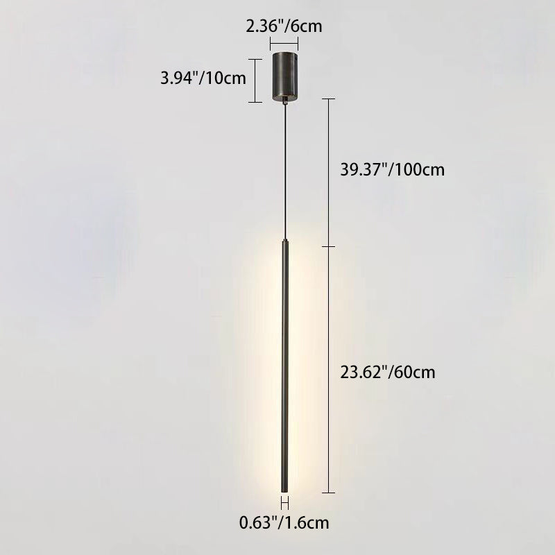 Minimalist Aluminum Silicone Cylinder LED Pendant Light — White Light (5000K) / 220V-240V For UK/AU