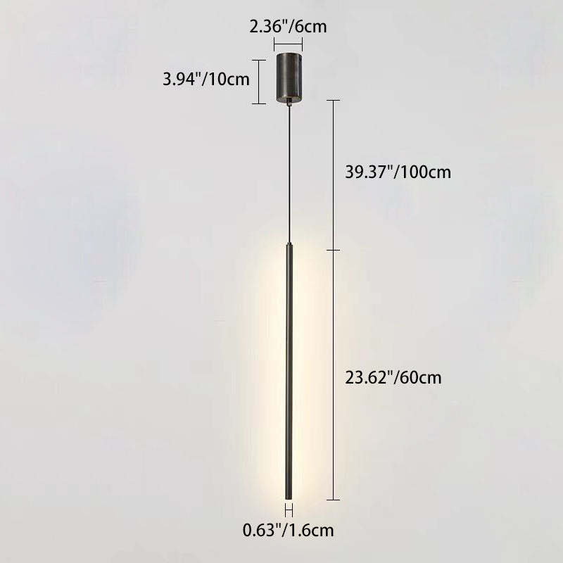 Minimalist Aluminum Silicone Cylinder LED Pendant Light — White Light (5000K) / 220V-240V For UK/AU