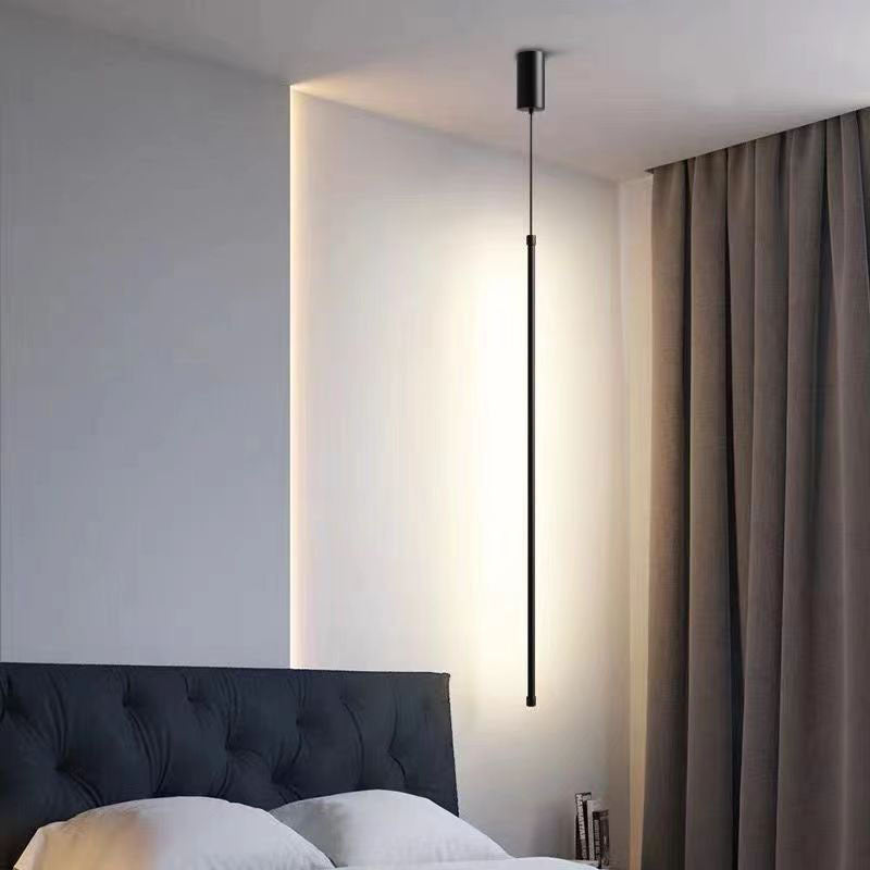 Minimalist Aluminum Silicone Cylinder LED Pendant Light — Warm Light(3000K) / 220V-240V For UK/AU