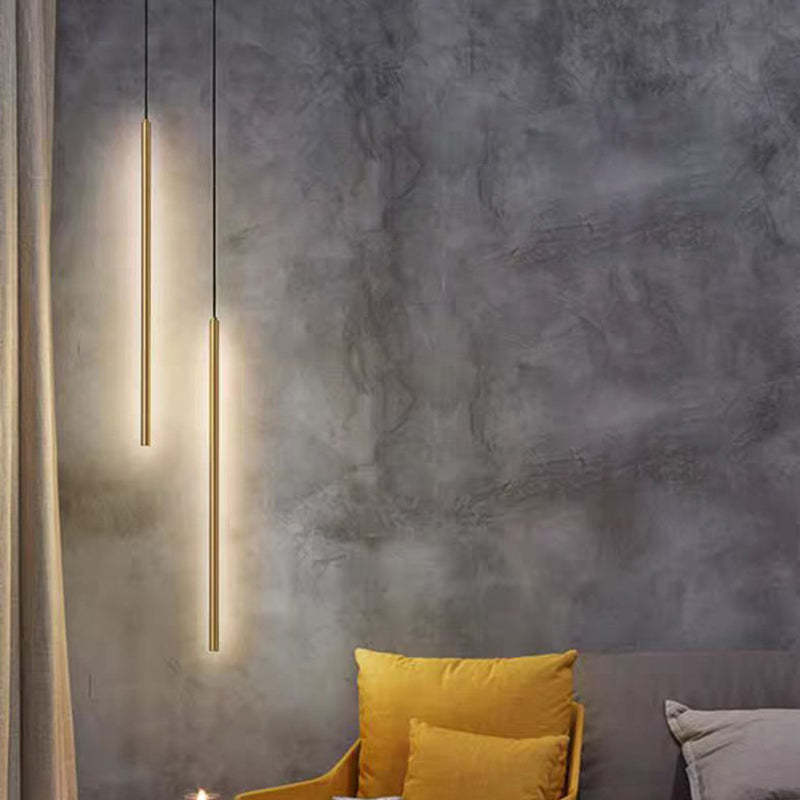 Minimalist Aluminum Silicone Cylinder LED Pendant Light