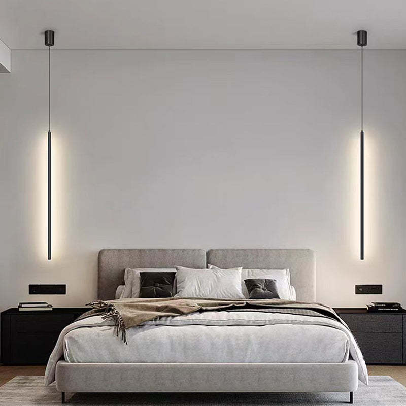 Minimalist Aluminum Silicone Cylinder LED Pendant Light — White Light (5000K) / 110V-120V For US/CA