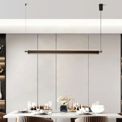 Minimalist Metal PMMA Rectangular LED Island Chandelier — Neutral Light (4000K) / 110V-120V For US/CA