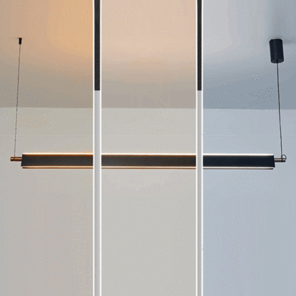 Minimalist Metal PMMA Rectangular LED Island Chandelier
