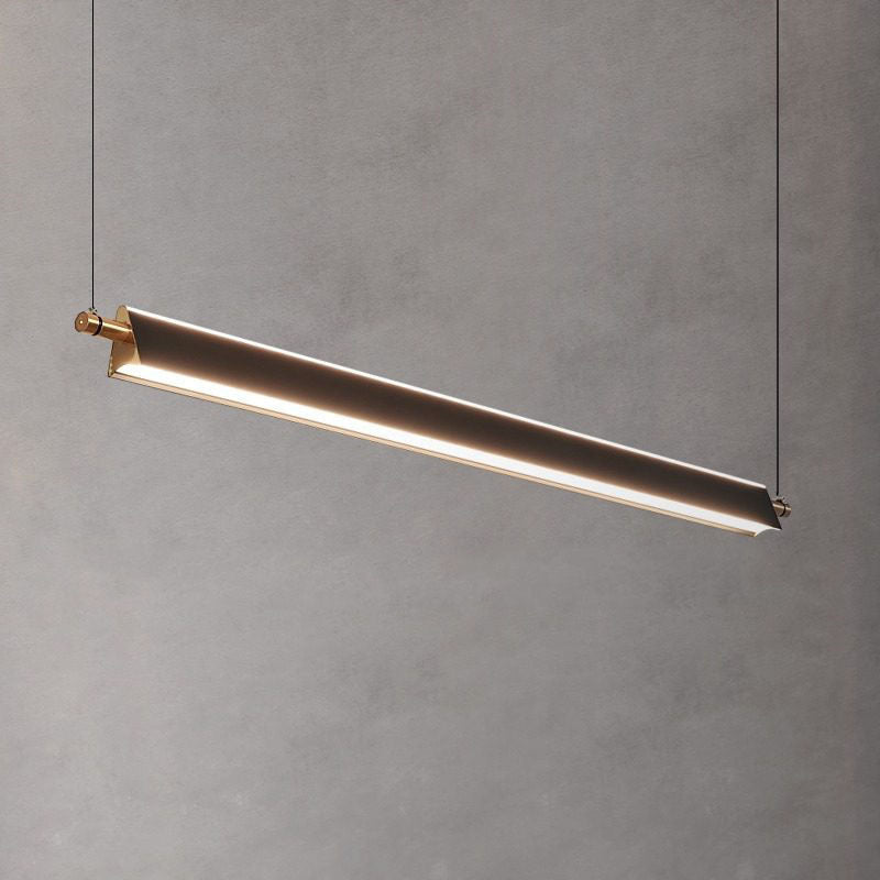 Minimalist Metal PMMA Rectangular LED Island Chandelier
