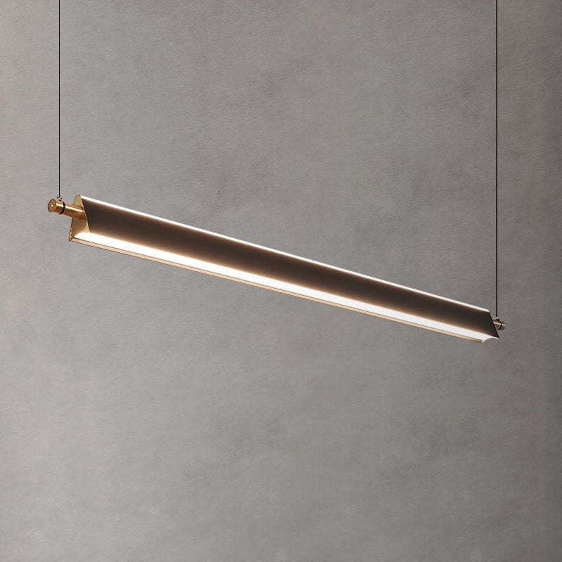 Minimalist Metal PMMA Rectangular LED Island Chandelier