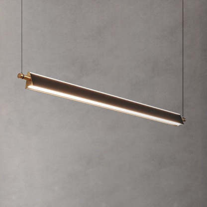 Minimalist Metal PMMA Rectangular LED Island Chandelier