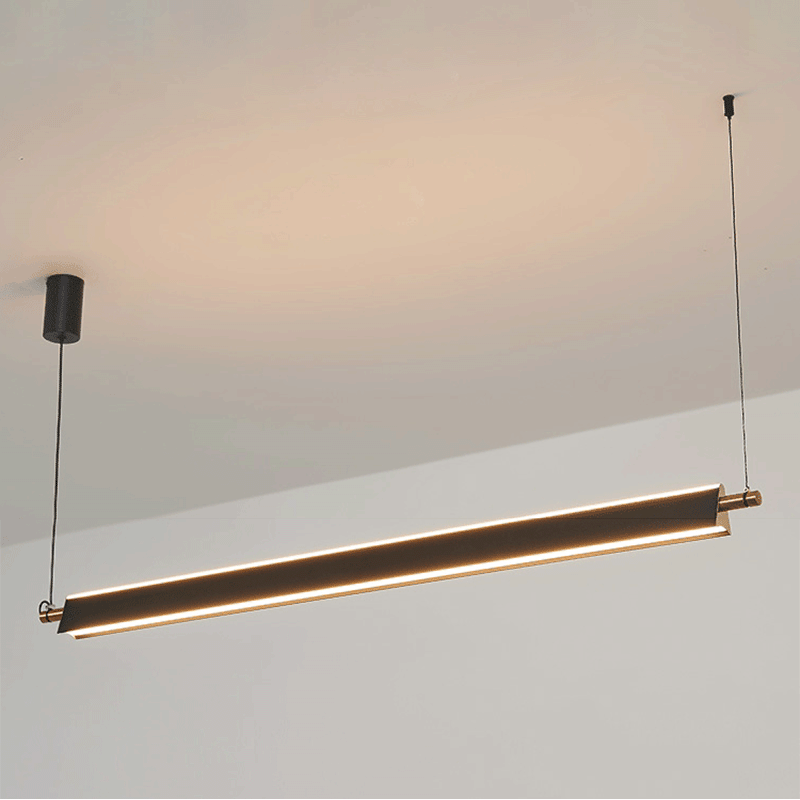 Minimalist Metal PMMA Rectangular LED Island Chandelier