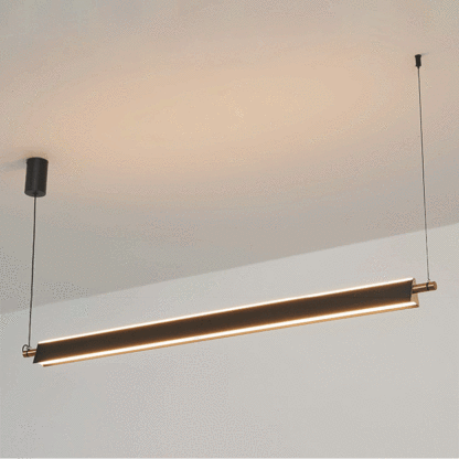 Minimalist Metal PMMA Rectangular LED Island Chandelier