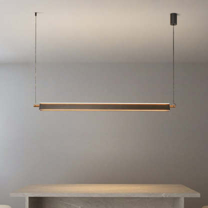 Minimalist Metal PMMA Rectangular LED Island Chandelier