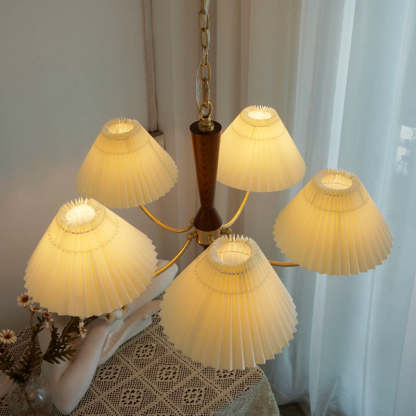 Mid-Century Brass Chandelier