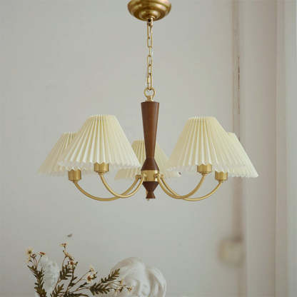 Mid-Century Brass Chandelier