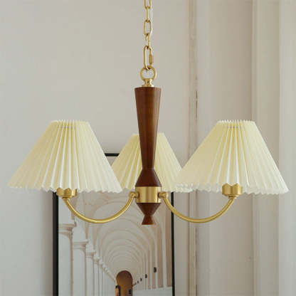 Mid-Century Brass Chandelier