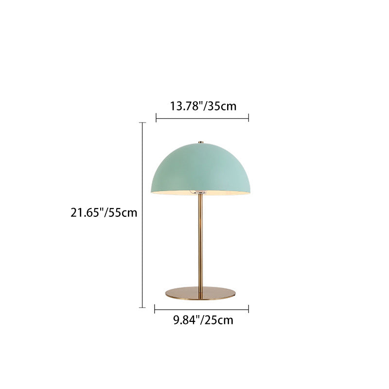 Minimalist Iron Dome Table Lamp — 220V-240V For UK/AU / Pink