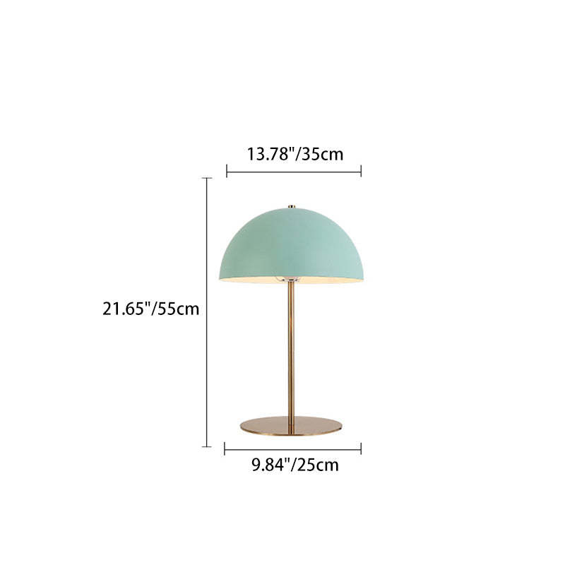 Minimalist Iron Dome Table Lamp — 220V-240V For UK/AU / Pink