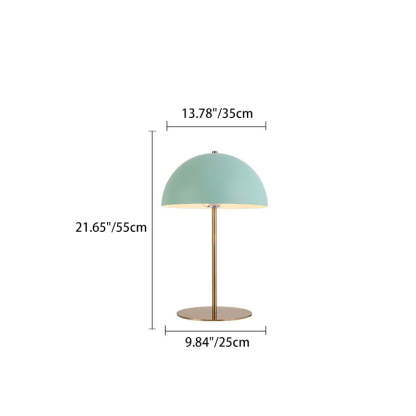 Minimalist Iron Dome Table Lamp — 220V-240V For UK/AU / Pink