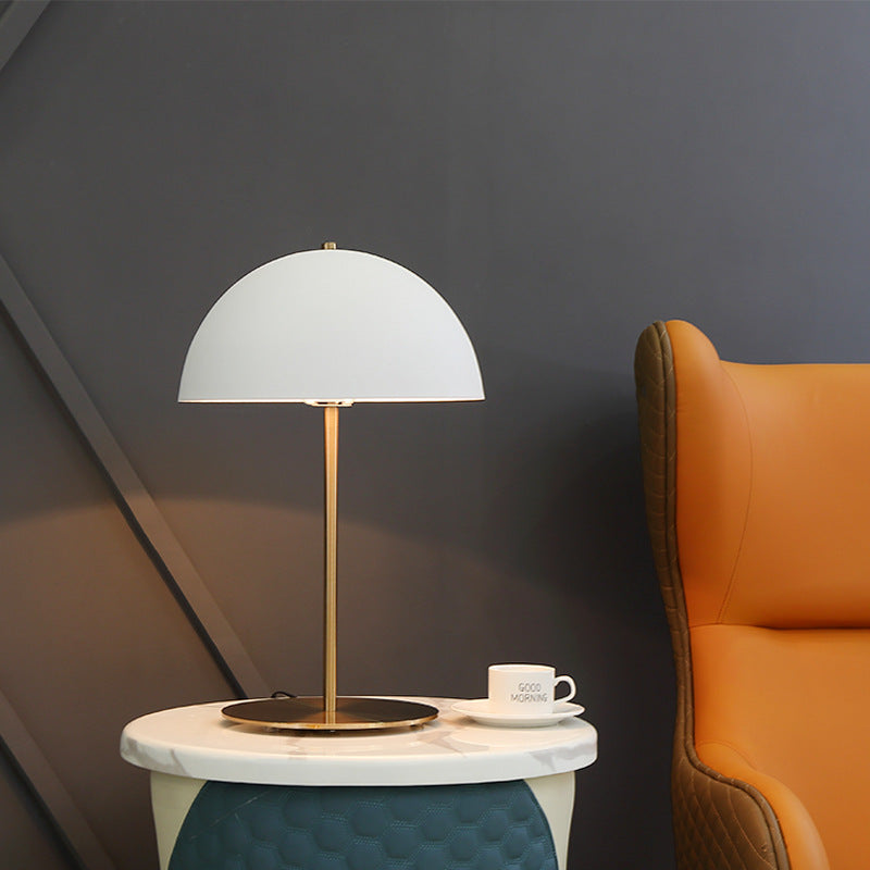 Minimalist Iron Dome Table Lamp — 110V-120V For US/CA / Green