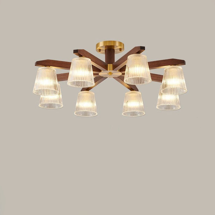 Chinese Copper Branch 5/6/8/10-Light Ceiling Light
