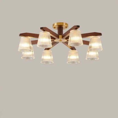 Chinese Copper Branch 5/6/8/10-Light Ceiling Light