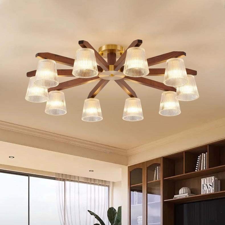 Chinese Copper Branch 5/6/8/10-Light Ceiling Light — 8 / B / 110V-120V For US/CA