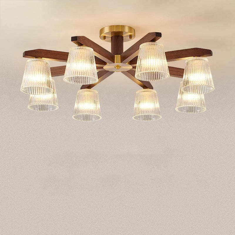 Chinese Copper Branch 5/6/8/10-Light Ceiling Light