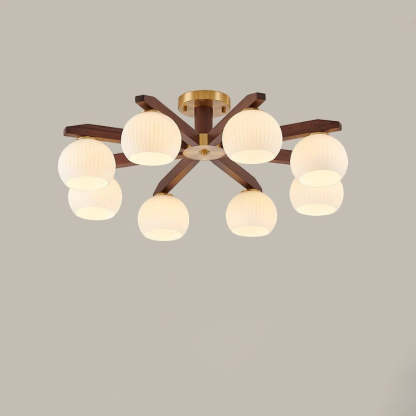 Chinese Copper Branch 5/6/8/10-Light Ceiling Light — 10 / B / 220V-240V For UK/AU