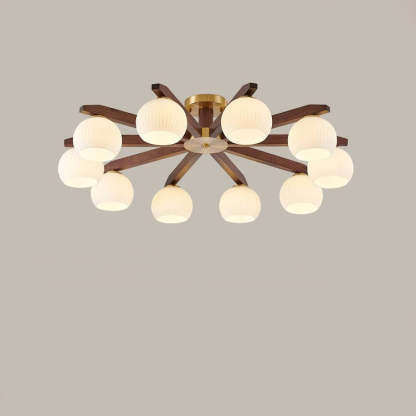 Chinese Copper Branch 5/6/8/10-Light Ceiling Light