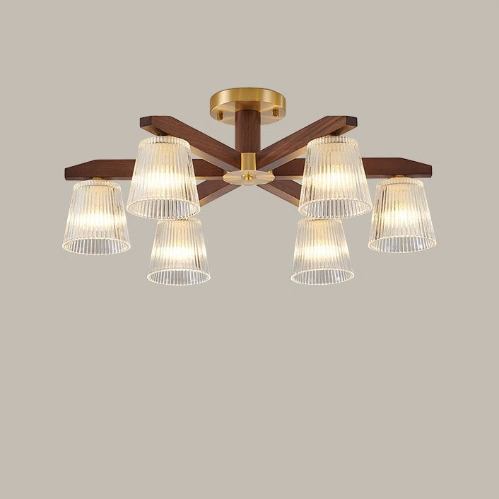 Chinese Copper Branch 5/6/8/10-Light Ceiling Light