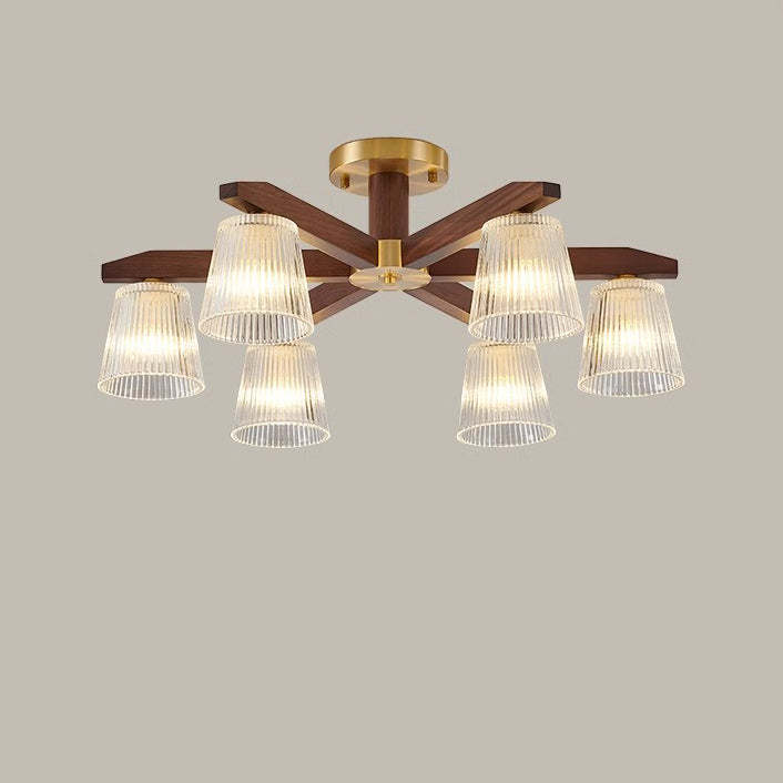 Chinese Copper Branch 5/6/8/10-Light Ceiling Light