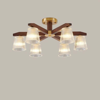Chinese Copper Branch 5/6/8/10-Light Ceiling Light