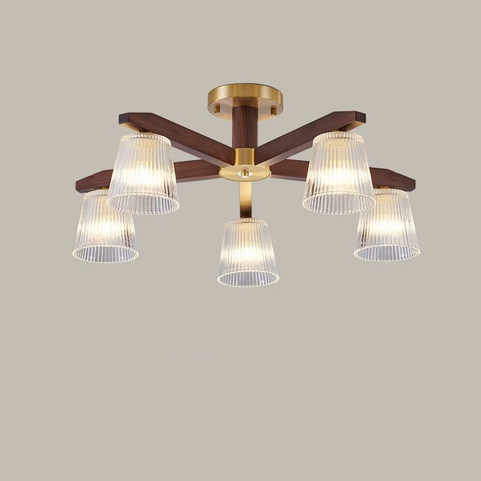 Chinese Copper Branch 5/6/8/10-Light Ceiling Light