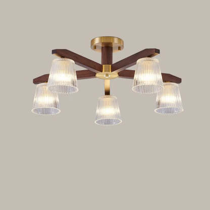 Chinese Copper Branch 5/6/8/10-Light Ceiling Light