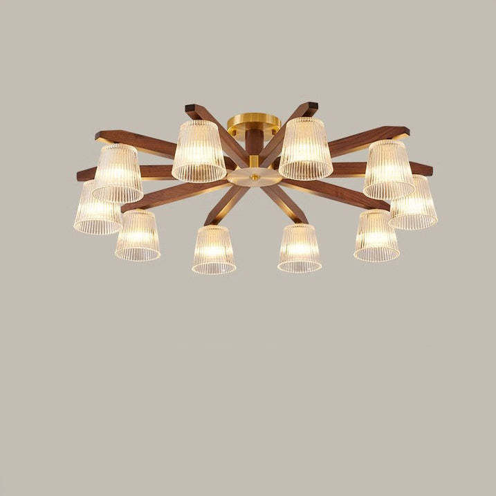 Chinese Copper Branch 5/6/8/10-Light Ceiling Light
